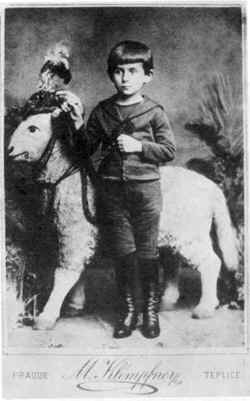 Франц Кафка в детском возрасте